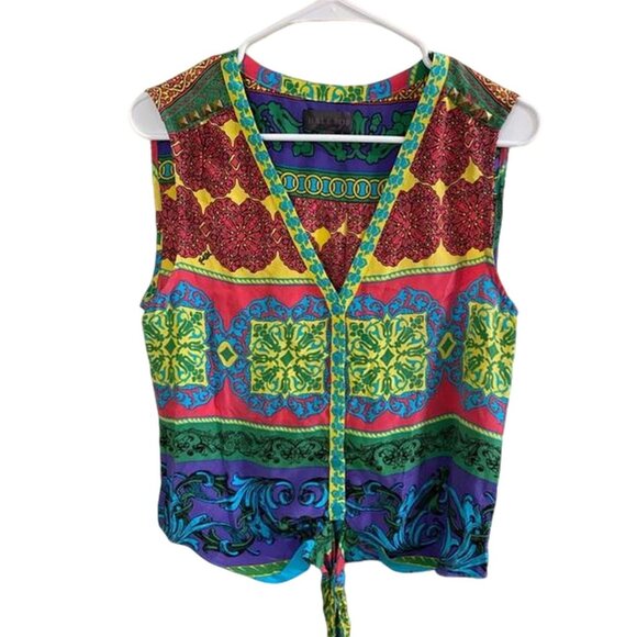 Hale Bob Multicolor Patterned Silk Blouse
Size Small - Picture 1 of 4